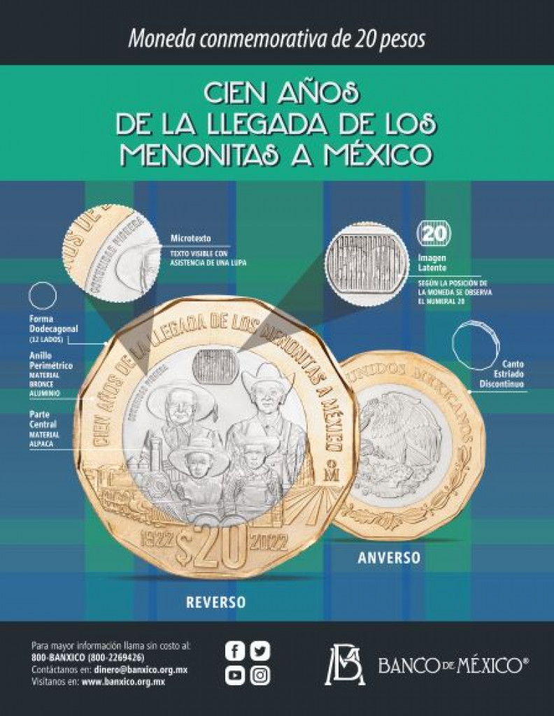 Imagen Banxico pone en circulación moneda de veinte pesos conmemorativa